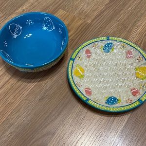 Temptations Easter bowl and plate